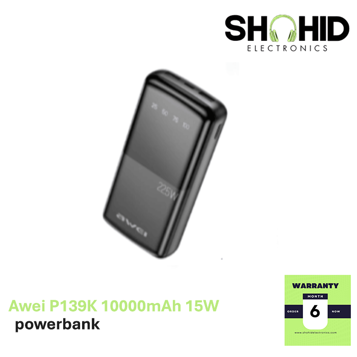 Awei P13K 22.5W PD Powerbank 20000mAh Fast Charging price in bangladesh