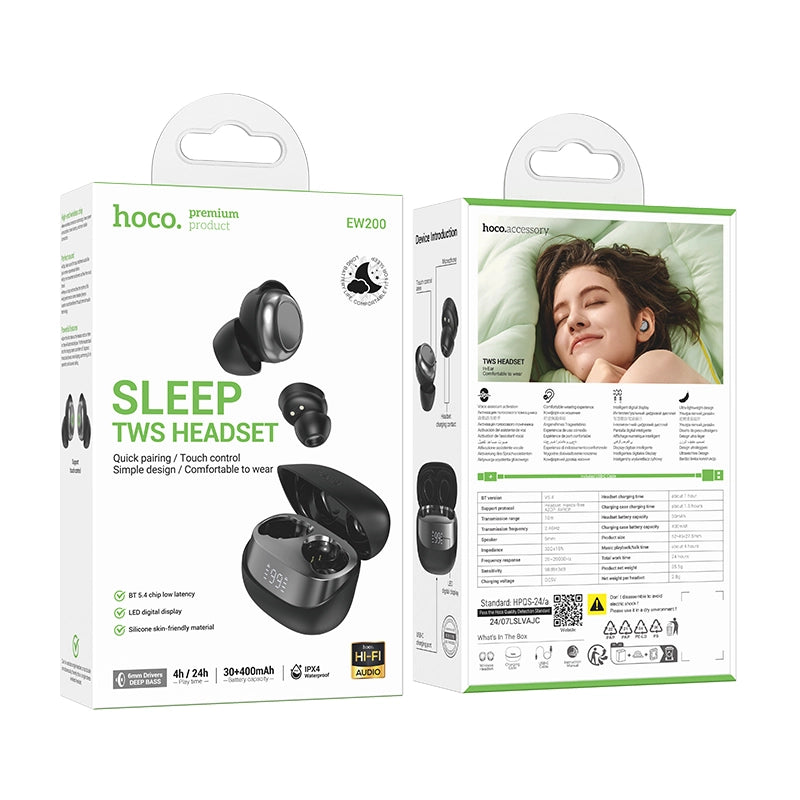 Hoco EW200 Elegant True Wireless Sleep BT Earbuds