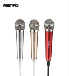 Remax RMK-K01 Mini Microphone 3.5MM Audio Cable Sing Song K Microphones Speaker Mic For Smartphones