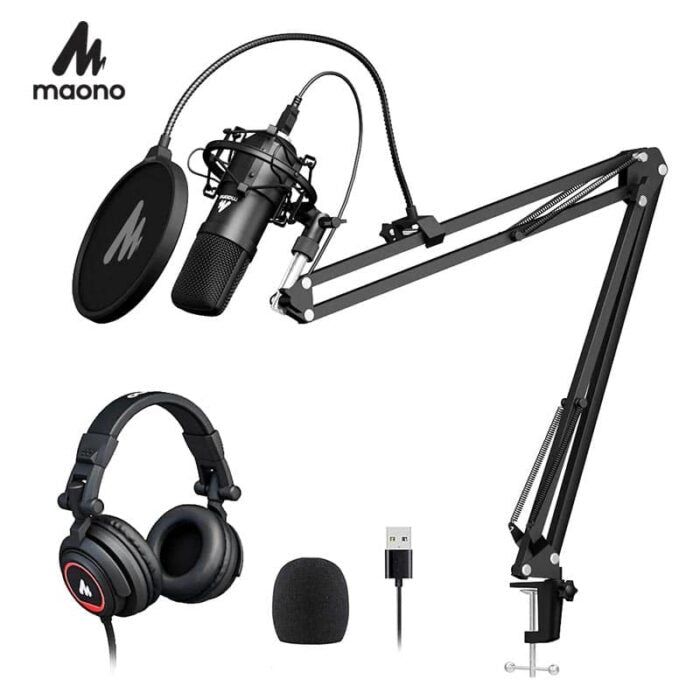 MAONO AU-A04H USB Microphone Set with Studio Headphone