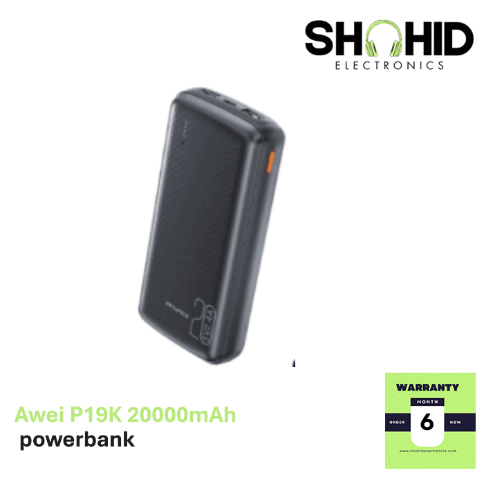 Awei P19K 20000mAh 2.4A Slim Powerbank