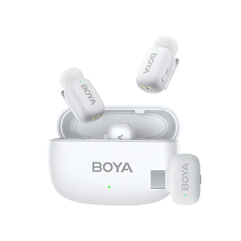 BOYA Mini-13 Wireless Microphone for Android and IOS - White