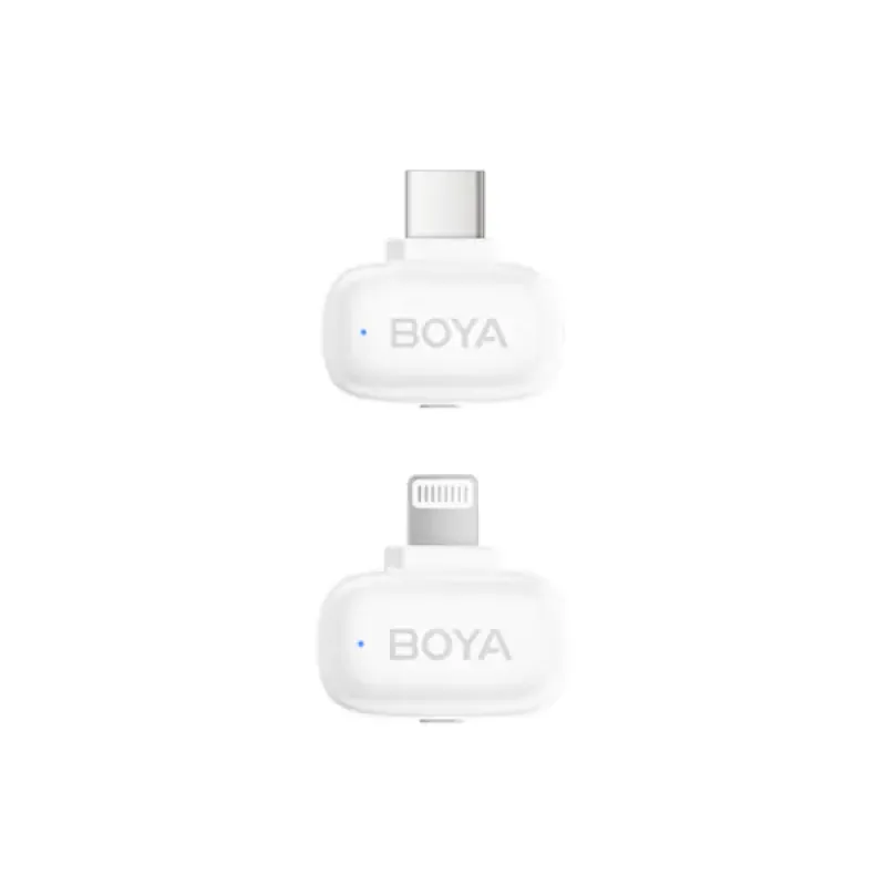 BOYA Mini-13 Wireless Microphone for Android and IOS - White