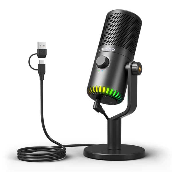 Maono DM30 RGB Programmable Condenser USB Microphone