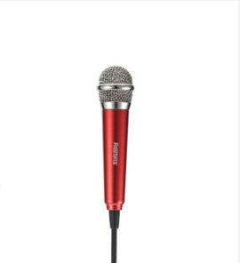 Remax RMK-K01 Mini Microphone 3.5MM Audio Cable Sing Song K Microphones Speaker Mic For Smartphones