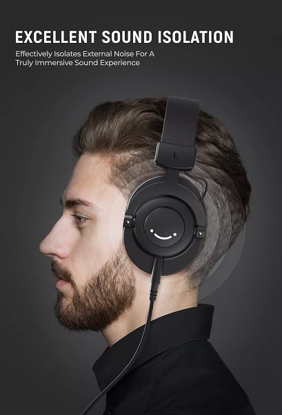 Fifine H8 3.5mm Headphone with 50mm Dynamic Driver