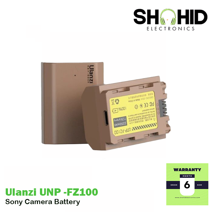 Ulanzi UNP-FZ100 Type-C Sony Camera Battery (2250mAh)