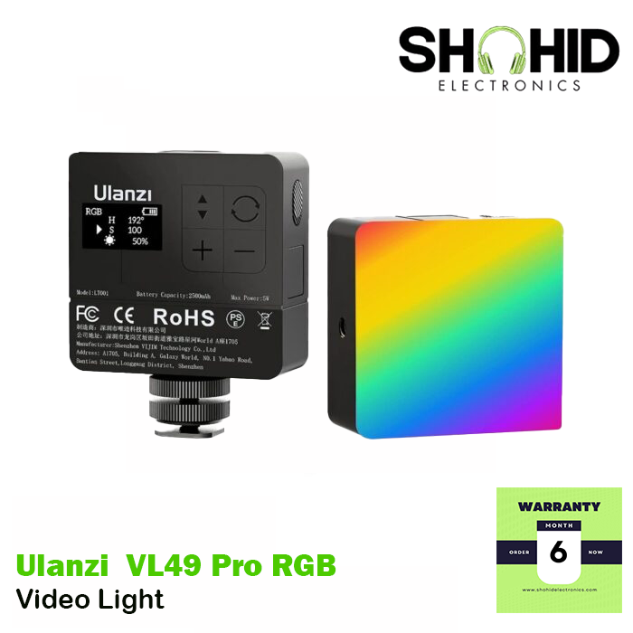 Ulanzi VL49 RGB Pro Rechargeable LED Light