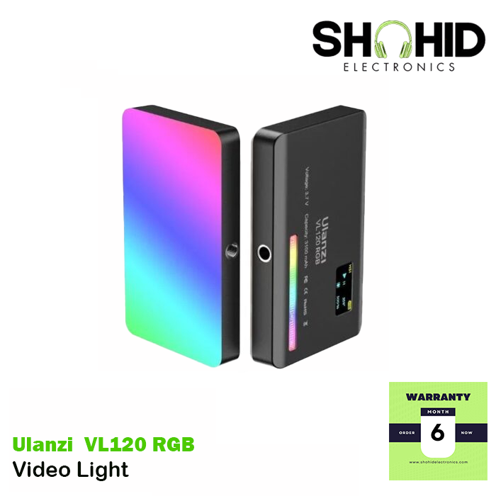 Ulanzi VL120 RGB Video Light For Photography Vlogging